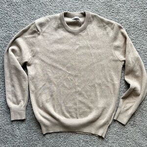 Zara beige crewneck sweater, size Medium